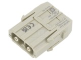 Conector HDC modul tată 2 pini, 40A, 0,6 kV