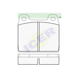 Set placute frana Icer 180011, parte montare : Punte Fata, Vw Transporter T2 1967-1979, Transporter T3, 1979-1990, Porsche 911 (930), 1963-1990