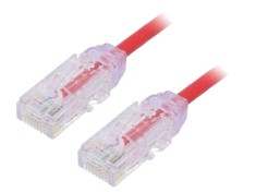 Patch cord PANDUIT TX6-28&trade; U/UTP 6 litat Cu LSZH roşu 1m 28AWG