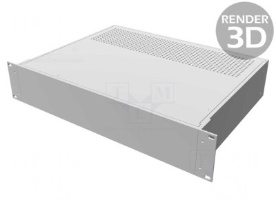 Carcasă standard 19 2U aluminiu 330mm x 422mm foto