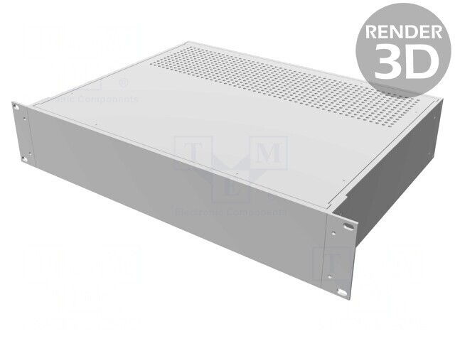 Carcasă standard 19 2U aluminiu 330mm x 422mm