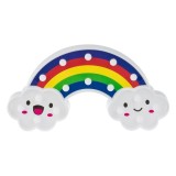 Cumpara ieftin Lampa Curcubeu cu Nori Albi &amp; LED pentru Copii 30x3x16cm