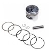Piston Suzuki GN125 DR125 GS125 125cc, 57mm, Bolt 14mm + Segmenti, Taiwan