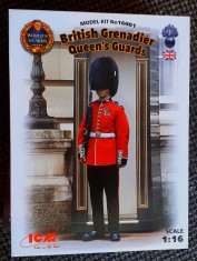 BRITISH GRENADIER QUEEN`S GUARDS - ICM Cod 16001 Scara 1/16 piese 30 DIORAMA MACHETA FIGURINE ASAMBLARE HOBBY WWII SOLDAȚI GERMANI AMERICANI RUȘI