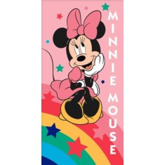 Prosop de plaja din bumbac, 140 x 70 cm cu imprimeu Minnie Mouse