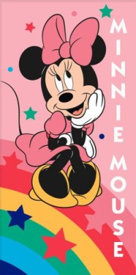 Prosop de plaja din bumbac, 140 x 70 cm cu imprimeu Minnie Mouse foto