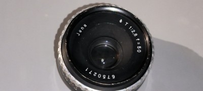 OBIECTIV FOTO JENA T1: 2,8 f 50 Lens MONTURA M 42 foto