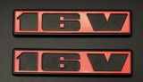Logo emblema spate 16V Volkswagen VW Golf Jetta Scirocco 1 2 MK1 MK2 NOU, Universal