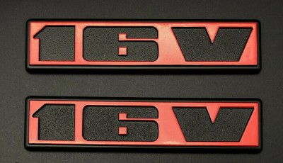 Logo emblema spate 16V Volkswagen VW Golf Jetta Scirocco 1 2 MK1 MK2 NOU foto