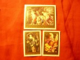 Serie Liechtenstein 1976 - Rubens -400 Ani - Pictura , 3 valori