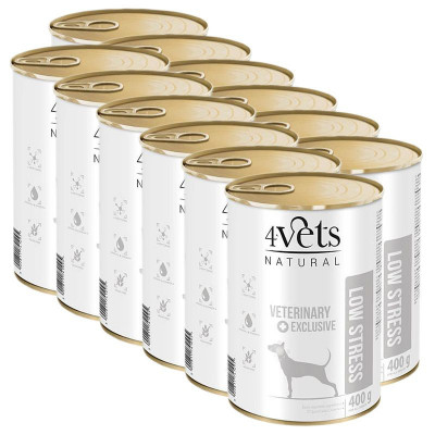 4Vets Natural Veterinary Exclusive LOW STRESS 12 x 400 g foto