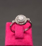 Inel argint cu SWARVSKI si cristale de zirconiu alb-ARG31A, Argintboutique