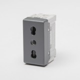 Priză 1M 2P+E 16A negru System &ndash; GEWISS | GW21203