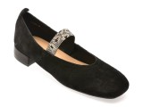 Cumpara ieftin Balerini EPICA negri, 65070, din piele intoarsa