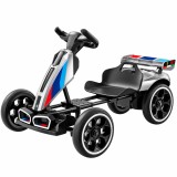 Cumpara ieftin Go-Kart electric recomandat pentru copii 3-7 ani, 70W 12V 4.5Ah, cu roti moi si telecomanda, gri