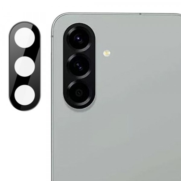 Folie de protectie Camera Spate Techsuit pentru Samsung Galaxy A56 A566, Sticla Securizata, Neagra