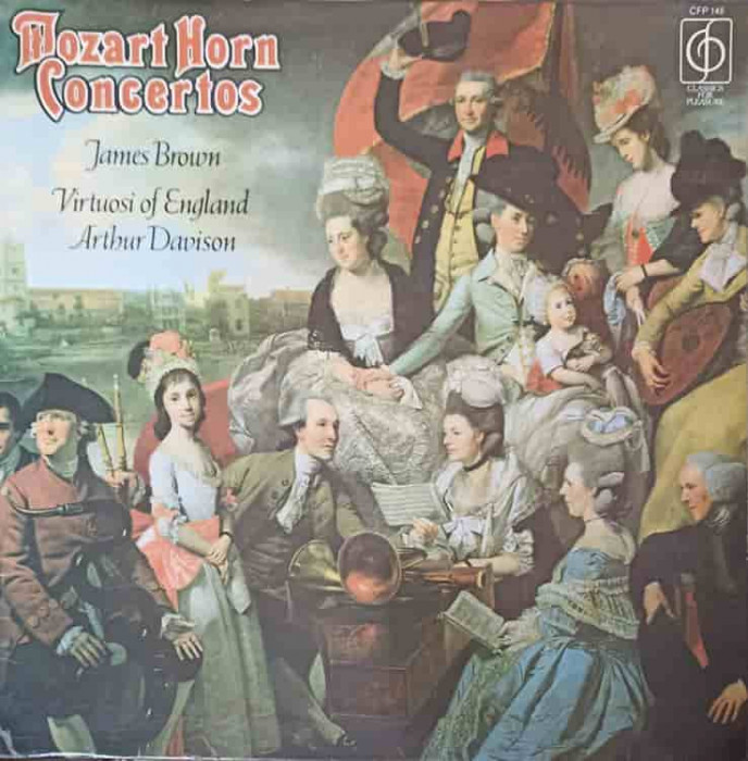 Disc vinil, LP. Mozart Horn Concertos-Mozart, James Brown, Virtuosi Of England, Arthur Davison