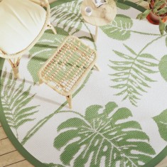 vidaXL Covor de exterior, ARAKIL verde, &Oslash;200 cm, PP