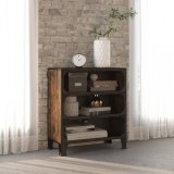 Dulap de depozitare ,maro rustic,72x36x82cm,metal si MDF GartenMobel Dekor, vidaXL