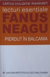 Pierdut in Balcania - Fanus Neagu - Roman romanesc, 2005, 490 pagini - Institutul Cultural Roman
