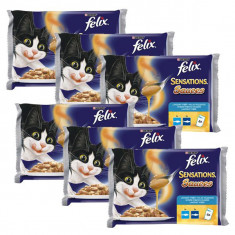 Felix Sensations Sauces - specialitati de peste in sos, 6x400g foto