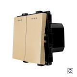 Cumpara ieftin Modul Intrerupator Dublu Mecanic cu Reset / Revenire LUXION SmartElectro IntelligentHouse