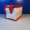 Geanta termoizolanta voiaj alb, rosu , 20 x 13 x 14 cm / C6