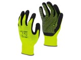 Mănuşi de protecţie LAHTI PRO L221410K, dimensiune 10, galben-negru, agăţătoare