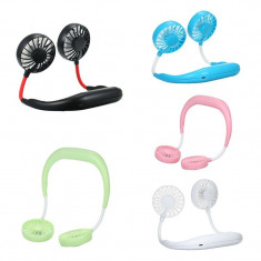 Ventilator Dual cu Acumulator Pentru Fata Cand Faceti Sport