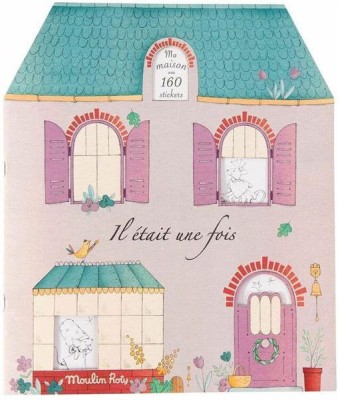 Carte de colorat cu abtibilduri A fost odata Moulin Roty foto