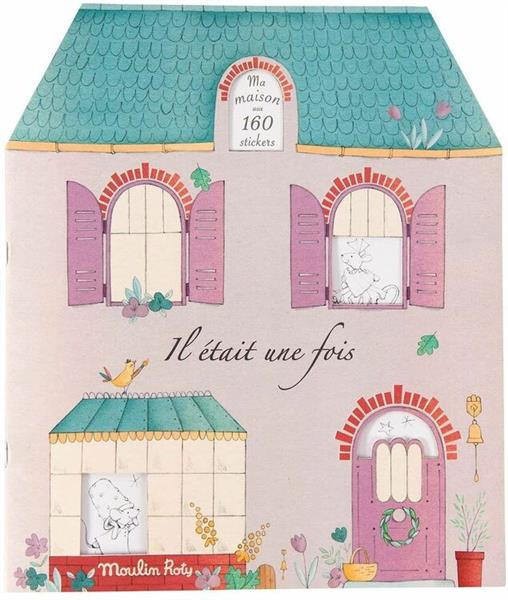 Carte de colorat cu abtibilduri A fost odata Moulin Roty