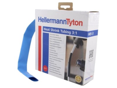 Manşon termocontractabil 3:1 18mm 4m albastru HELLERMANNTYTON foto
