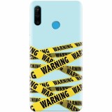Husa silicon pentru Huawei P30 Lite, Warning