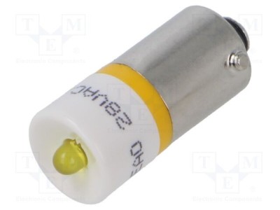 Lampă LED galbenă BA9S 28V EAO OptoHiT 1 diodă foto