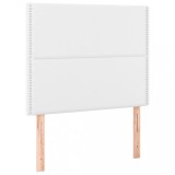 Cumpara ieftin Tablii de pat, 2 buc, alb, 80x5x78/88 cm, piele ecologica