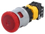 Comutator Siguranță IDEC 30mm 2 NC x 3 NO Roșu