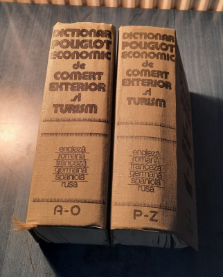 Dictionar poliglot economic de comert exterior si turism 2 volume foto