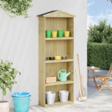 VidaXL Magazie unelte de grădină, 87x33x222 cm, lemn de pin tratat 318190