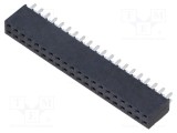 Conector şiruri pini mamă 40 pini 2,54mm aurit THT soclu SAMTEC