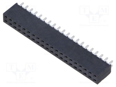 Conector şiruri pini mamă 40 pini 2,54mm aurit THT soclu SAMTEC foto