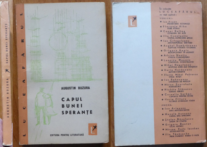 Augustin Buzura , Capul bunei sperante , 1963 , editia 1 cu autograf , debut