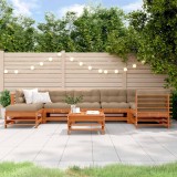 vidaXL Set de lounge pentru grădină 8 pcs Maro ceruit 3418105