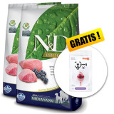 Cumpara ieftin Farmina N&amp;amp;D Prime dog GF MEDIUM &amp;amp; MAXIMiel și afine 2x12 kg + Arpalit NEO GRATUIT