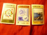 Serie Gibraltar 1977 Expozitia Filatelica Amphilex &#039;77 , 3 valori