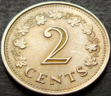 Cumpara ieftin Moneda 2 CENTI - MALTA, anul 1972 * cod 366, Europa