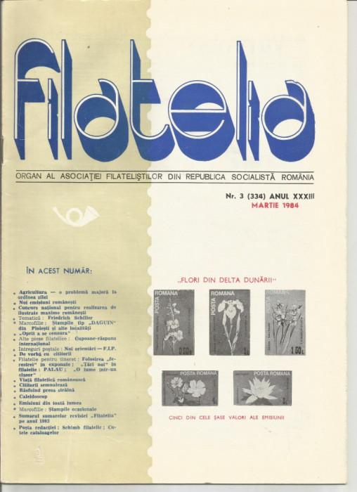 Romania, revista Filatelia nr. 3/1984 (334)