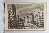 Carte poştală interbelică Bucureşti B-dul Brătianu 1939 &laquo;am venit &icirc;n capitală&raquo;, Circulata, Printata
