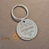 Breloc gravat din otel inoxidabil , , zGracias por ser mi hermano, , mesaj emotionant pentru frate