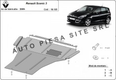 Scut metalic motor Renault Scenic 3 III fabricat incepand cu 2009 APS-19,135
