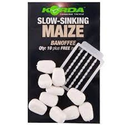 Porumb Artificial KORDA Slow Sinking Maize, Banoffee White, 10buc/pac foto